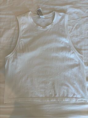 Athleta White Momentum Muscle Tank